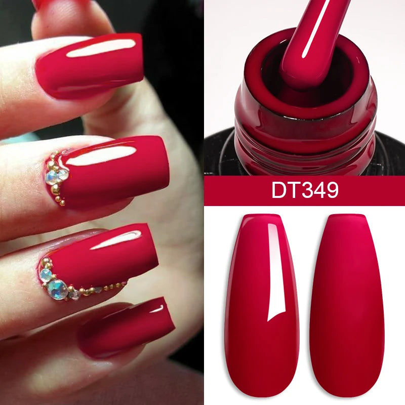 7ml Wine Red Gel Nail Polish Long-Lasting