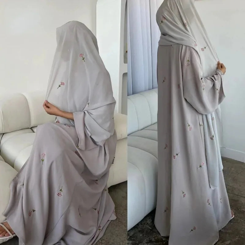 Chiffon Black Abaya for Women
