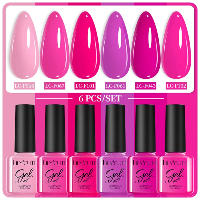 7ml 6Pcs Gel Nail Polish