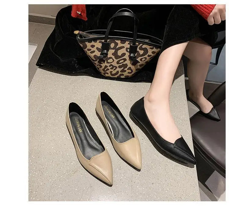 Women Fashion Pointed Toe Slip on Shoes