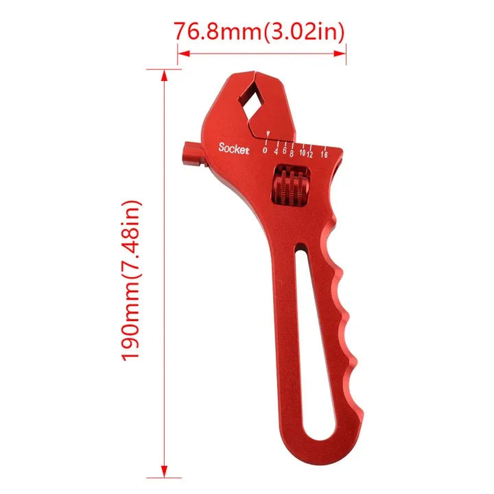 Adjustable AN3-AN16 Aluminum WRENCH