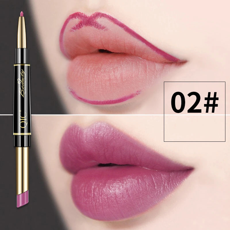 2 IN 1 Lip Liner Waterproof and Long Lasting