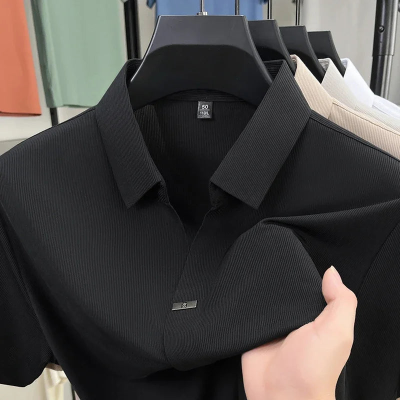 Men's Casual and Fashionable Solid Color T-Shirt