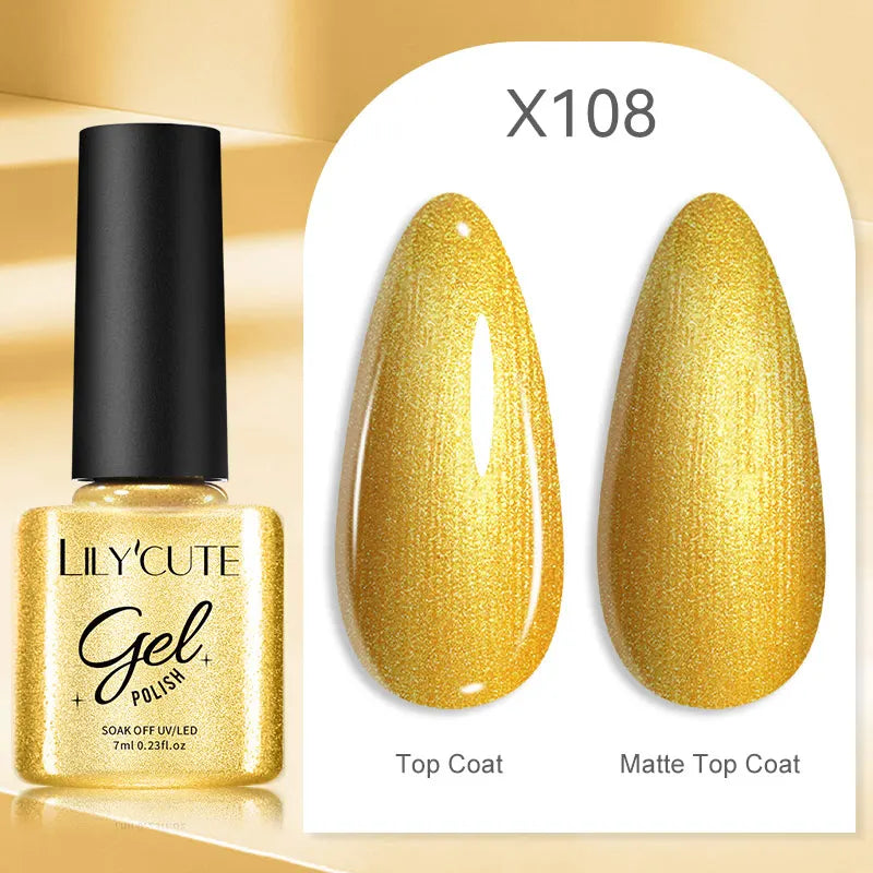 LILYCUTE 7ml Macaron Cream Gel Nail Polish