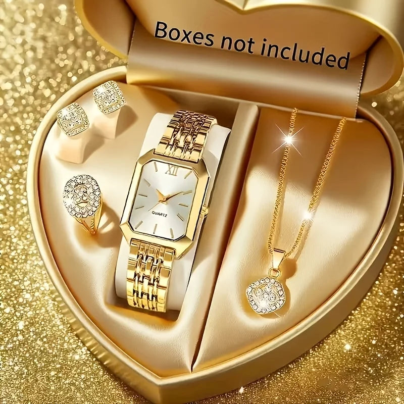 5PCS Womens Elegant Jewelry Set