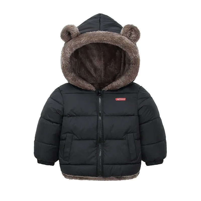 Baby Boys Girls Jacket Hooded Cotton Outerwear Children's