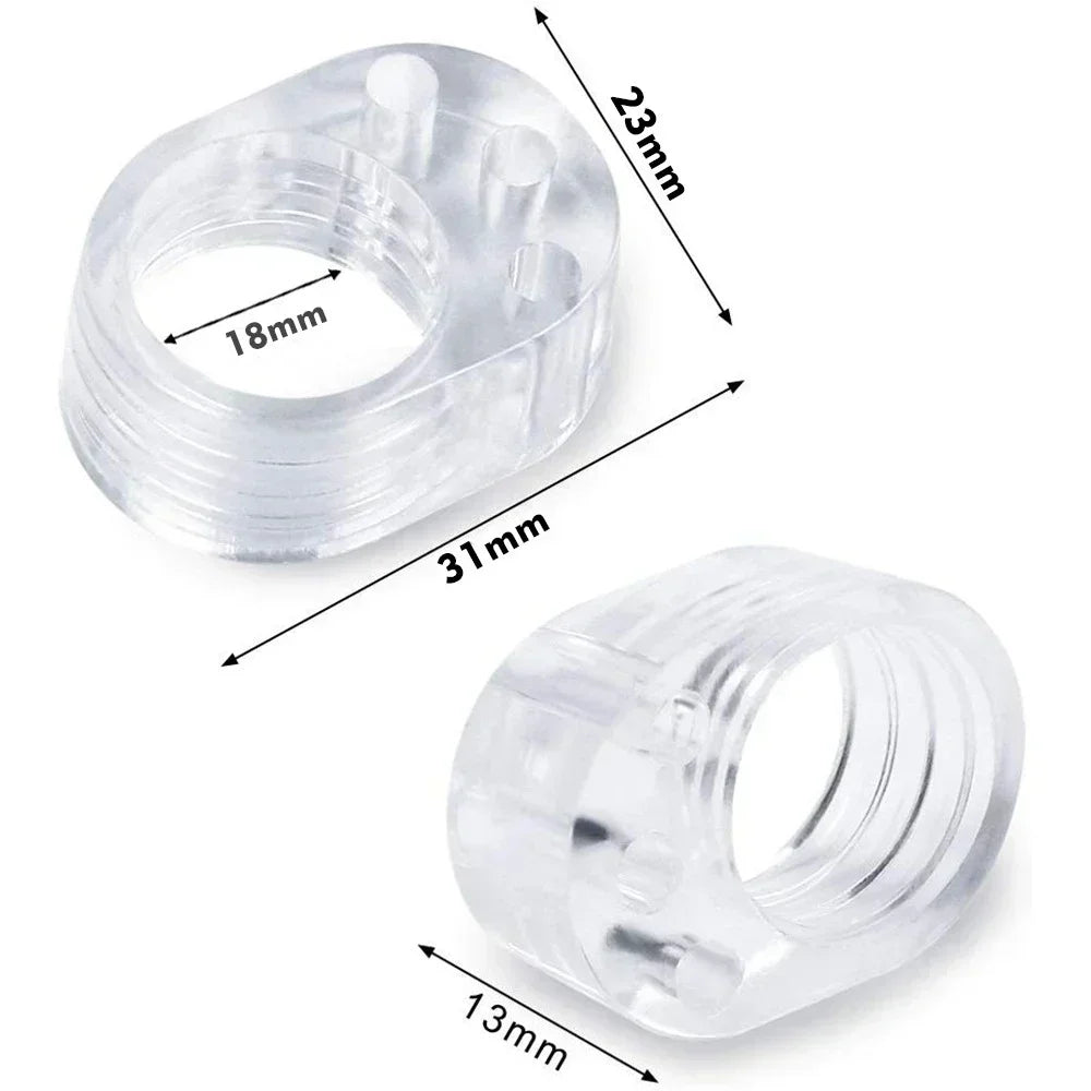 4Pcs Door Stopper Transparen Silicone