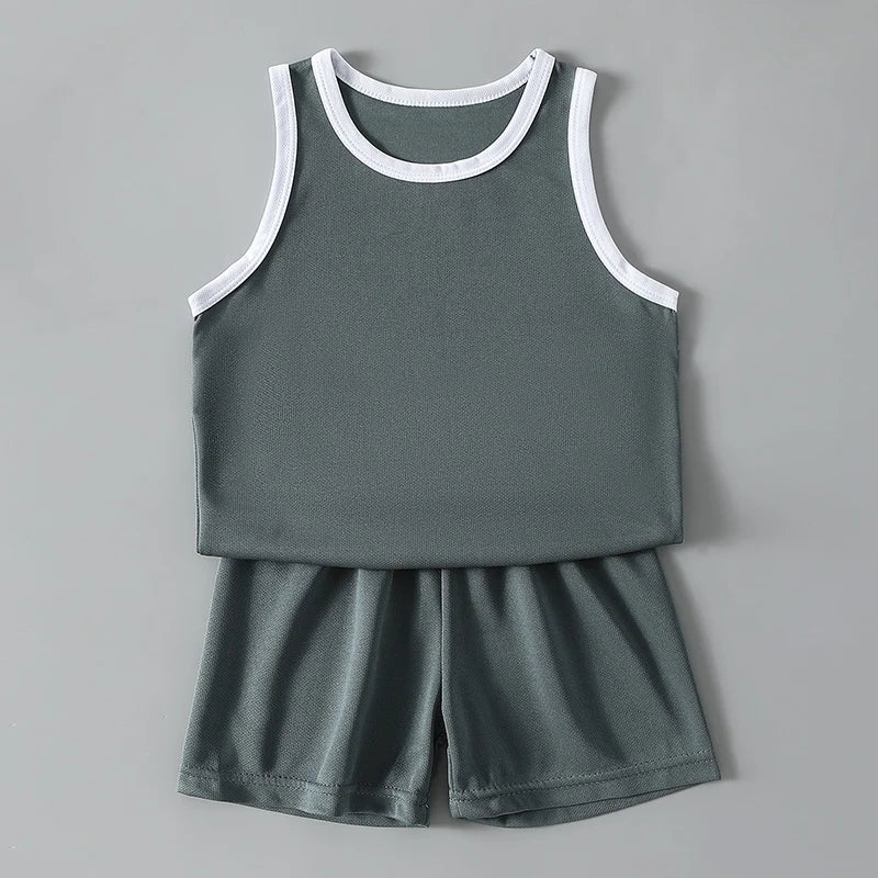 2/4Pcs Summer Children's Quick-drying Sports Suit