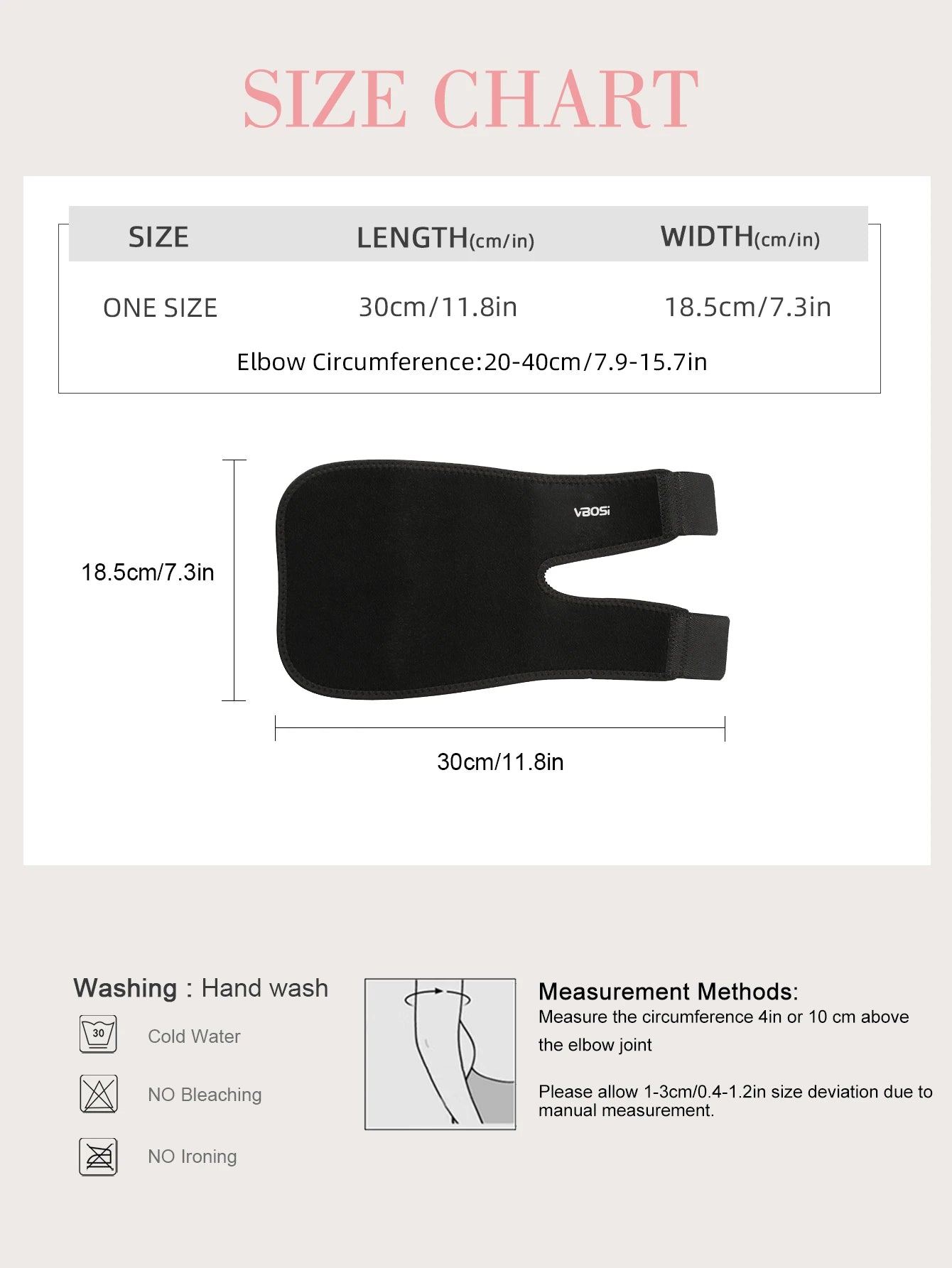 1 Pc Neoprene Elbow Brace