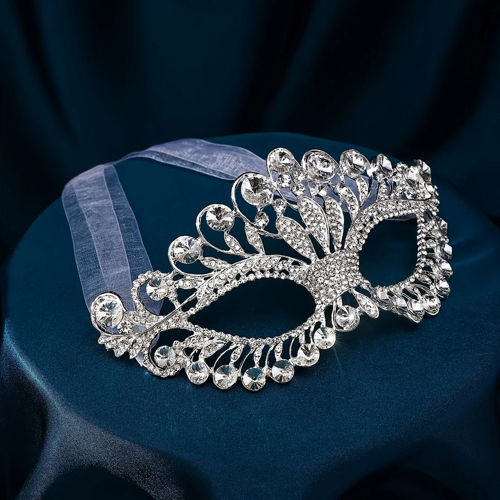 Fashion Crystal Rhinestone Bridal Mask For Women