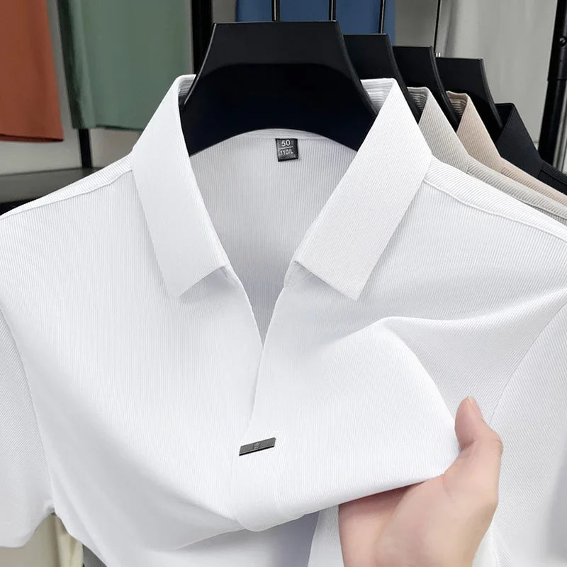 Men's Casual and Fashionable Solid Color T-Shirt