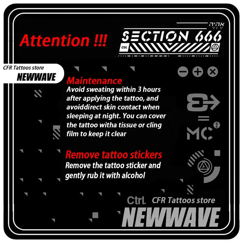 Tattoo Stickers waterproof