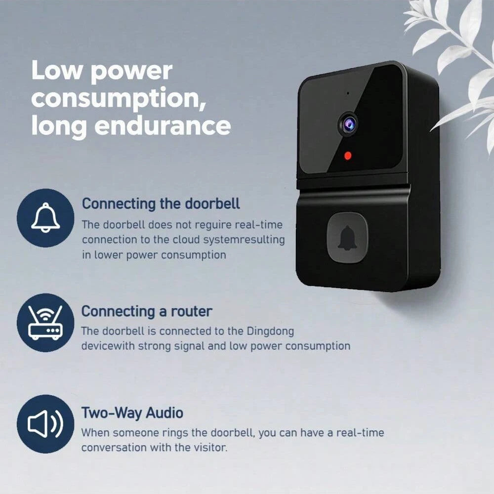 Wireless Doorbell WiFi Outdoor HD Camera Security Door Bell