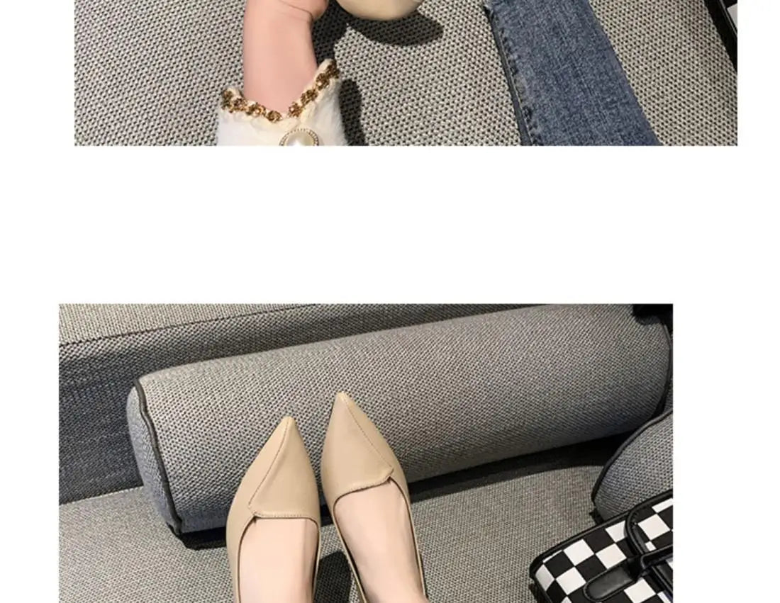Women Fashion Pointed Toe Slip on Shoes