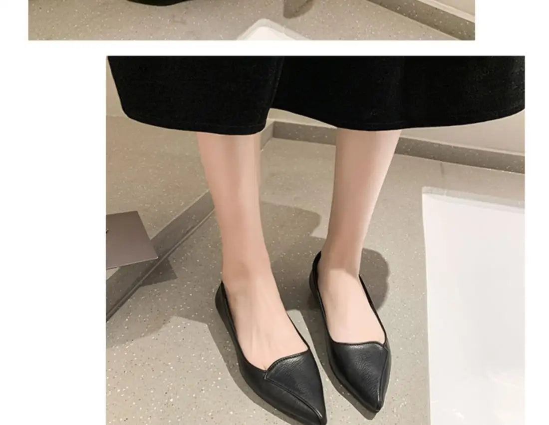 Women Fashion Pointed Toe Slip on Shoes