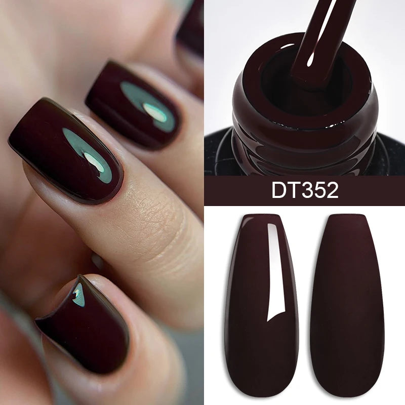 7ml Wine Red Gel Nail Polish Long-Lasting