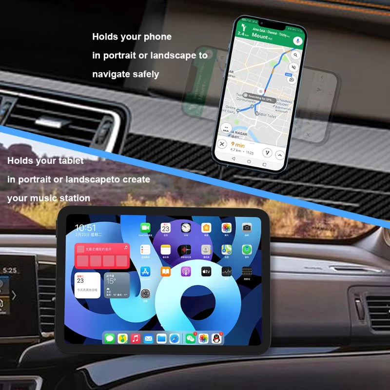 Magnetic Car Phone Mount Rectangle Flat Universal Car Phone Holder