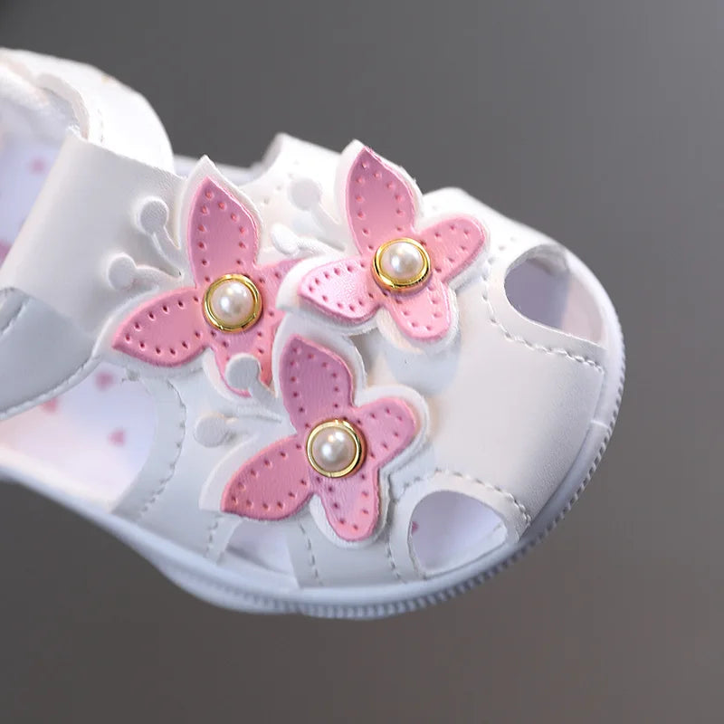 Baby Girls Sounding Shoes for 1-3Year Old Children Princess Walking Shoes
