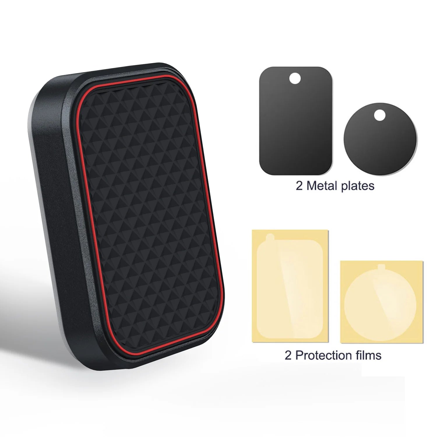 Magnetic Car Phone Mount Rectangle Flat Phone Holder