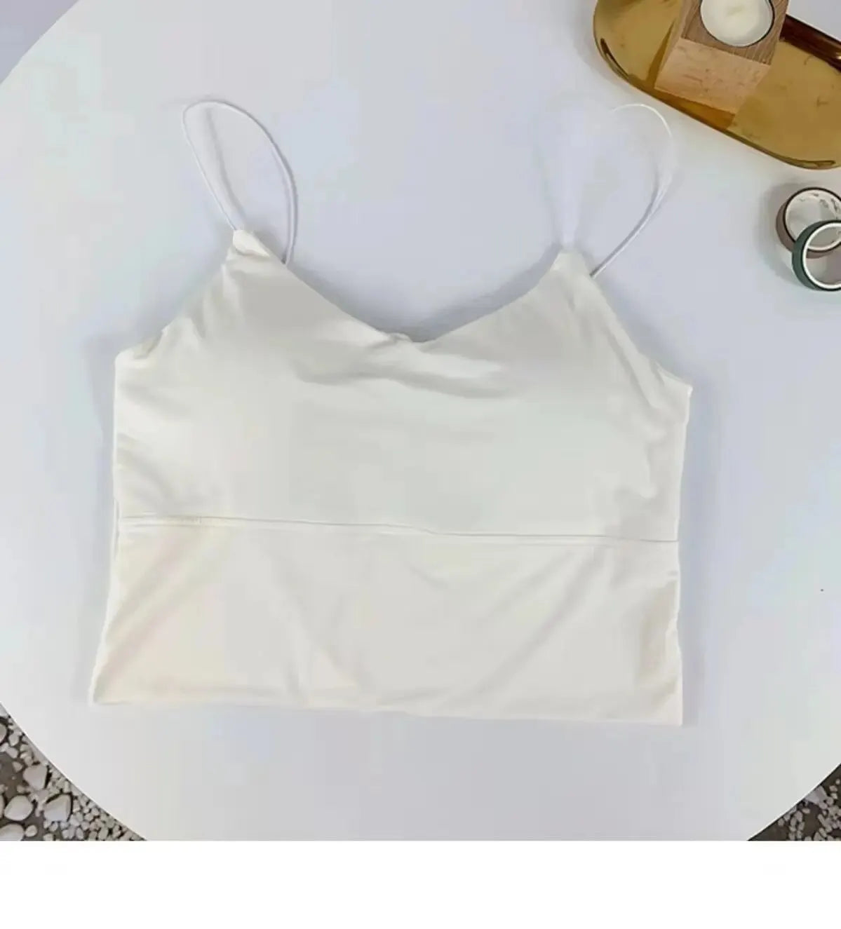 1pc Women Sexy Solid Color Camisole Ice Silk Tube Seamless