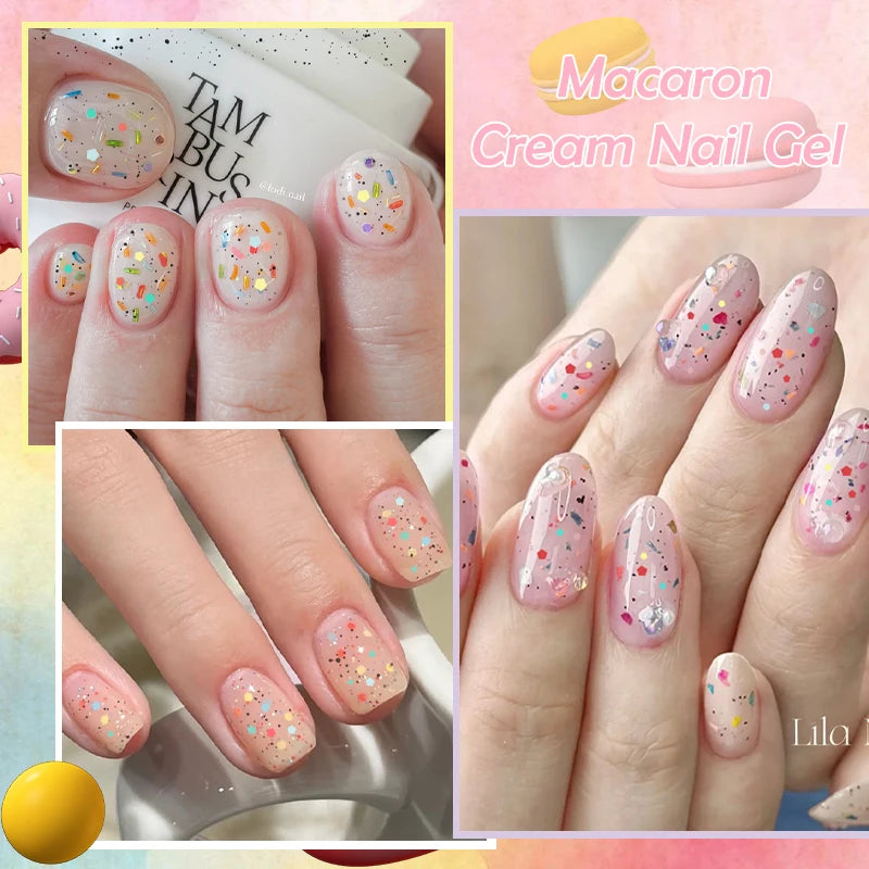 LILYCUTE 7ml Macaron Cream Gel Nail Polish