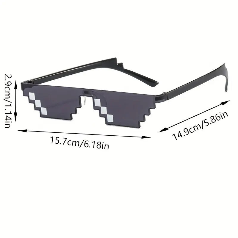 2Pcs Mosaic Sunglasses