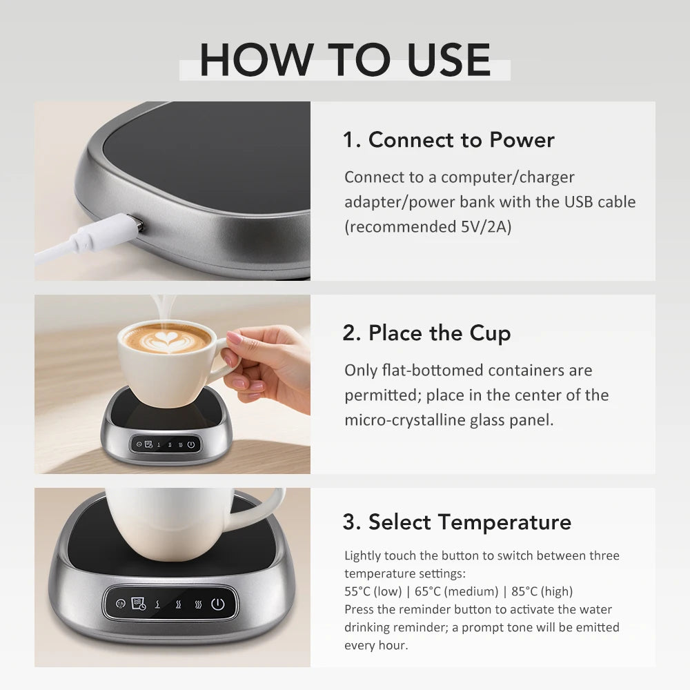 Smart Electric Beverage Warmer Advanced Temperature Control
