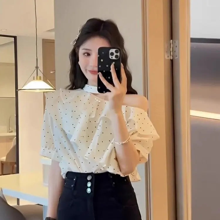 Summer New Design Sensation Small Crowd Chiffon Shirt