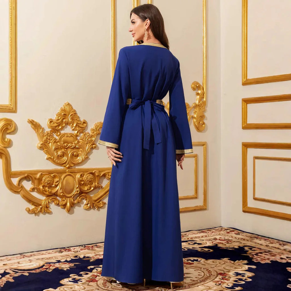 Muslim Sets Women Party Dresses , Kaftan Vestidos 2 Piece Suit