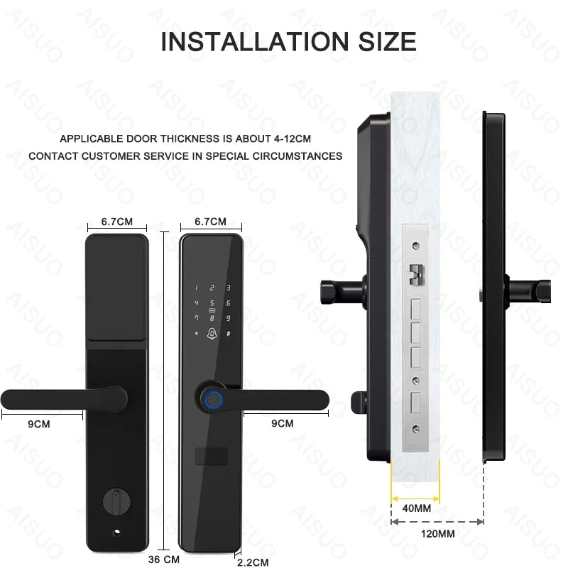 New Product TUYA WIFI Smartlock Fingerprint Lock, Smart Door Lock