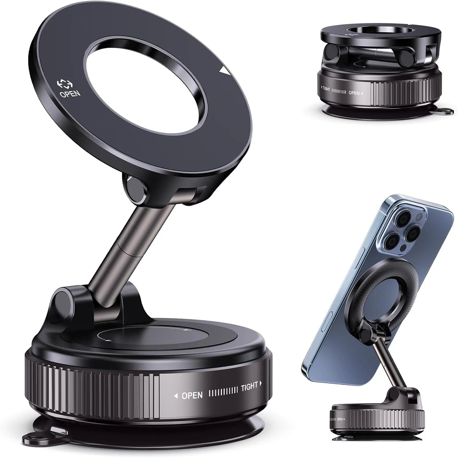Adjustable Magnetic Car Phone Holder Pocket Size