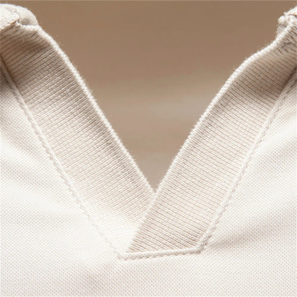 Skin-Friendly Casual Cool Old Money Style Male Polo Shirts