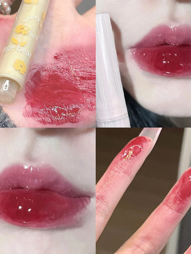 Gege bear flower lipstick with love