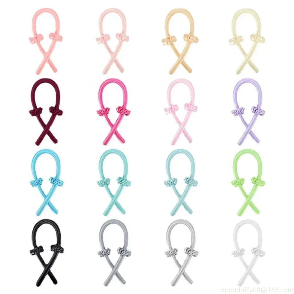 No Heat Silk Curls Ribbon Hair Rollers