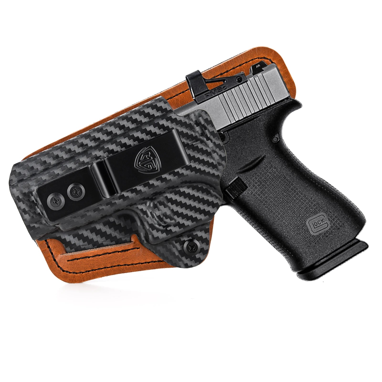 CZ P10 Holster with Comfort Pad IWB Kydex Leather Hybrid Holster