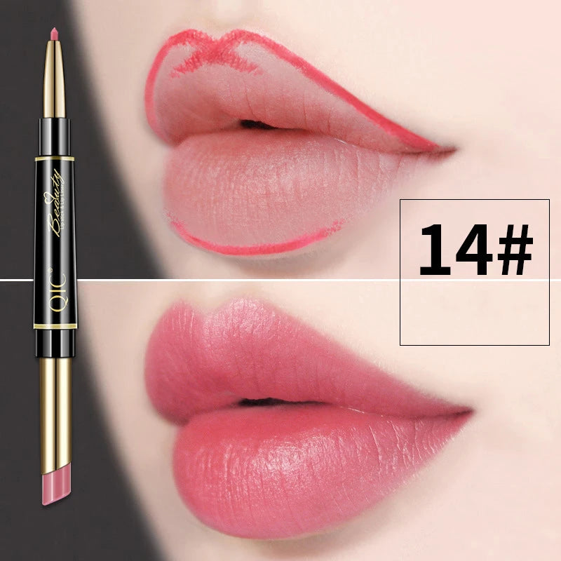 2 IN 1 Lip Liner Waterproof and Long Lasting