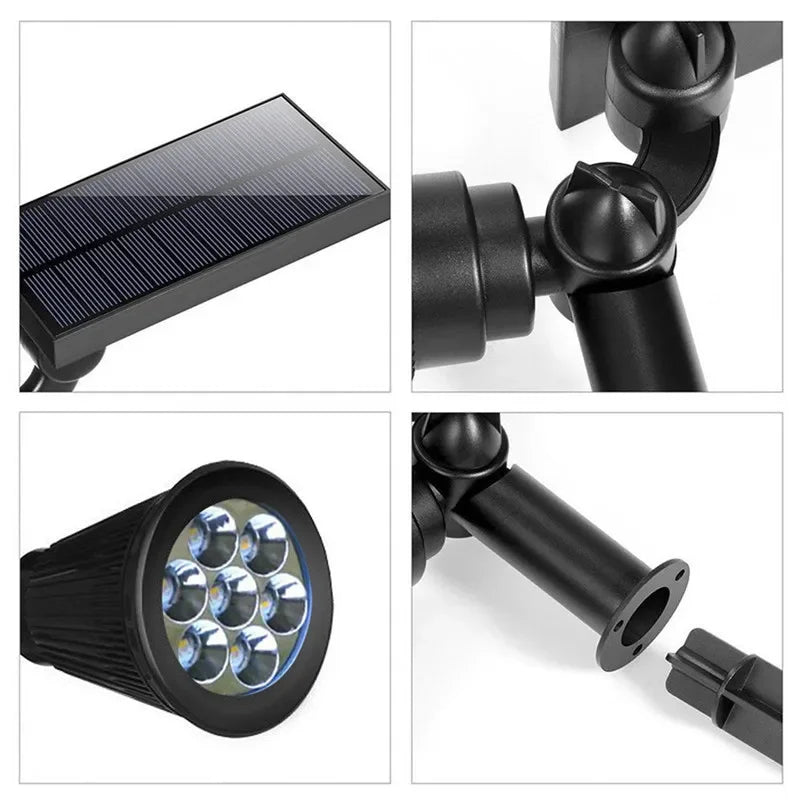 Solar Spotlights for Outdoor and Waterproof