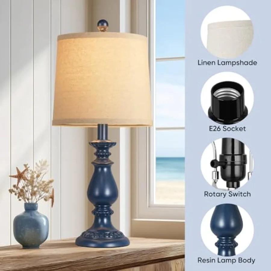 Farmhouse Table Lamp Set