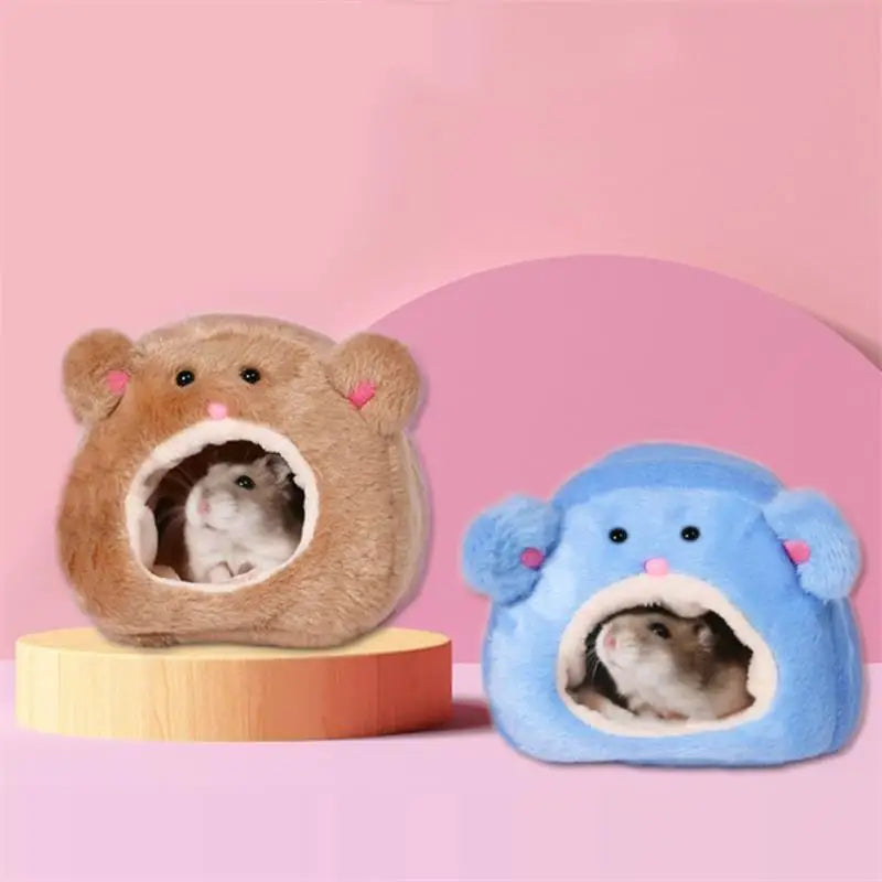 Hamster Soft Warm Bed Rat Hammock Pig Squirrel Winter Pet Toy Hamster Cage