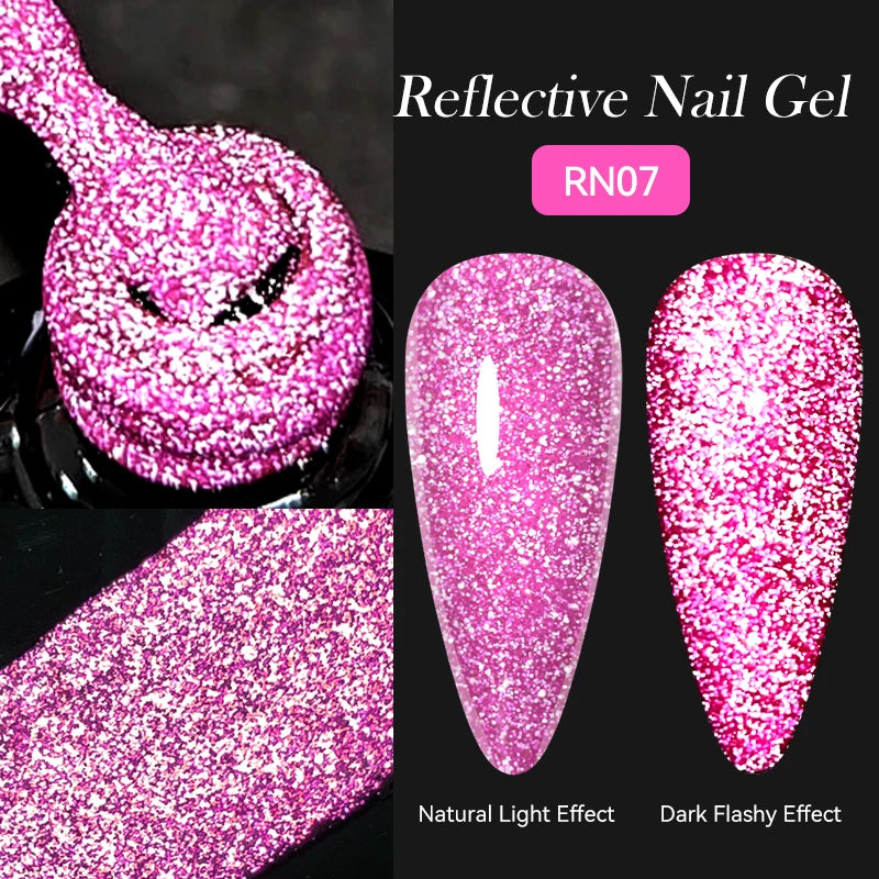 LILYCUTE Nude Crystal Rubber Base Gel Nail Polish