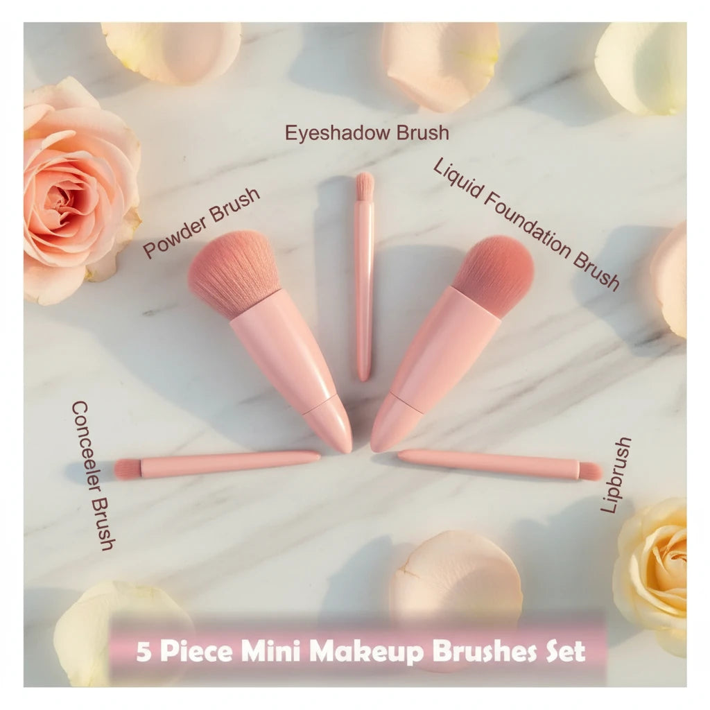 5pcs Mini Size Makeup Brushes Set
