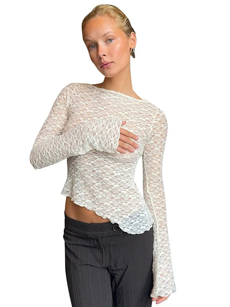 Women's Low-Cut Long Sleeve T-shirt