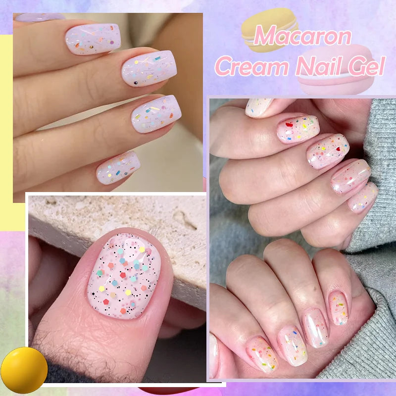 LILYCUTE 7ml Macaron Cream Gel Nail Polish