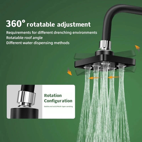 360° Mini-Surround Pressurized Shower