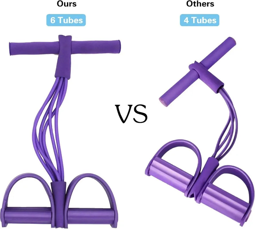 Multifunction Tension Rope, 6-Tube Elastic Yoga Pedal