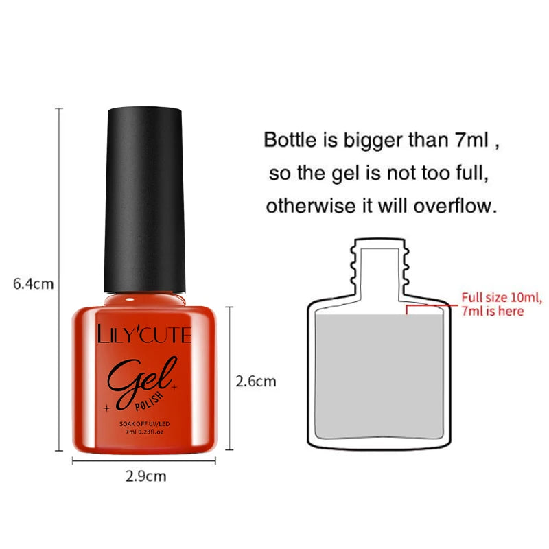 7ml 6Pcs Gel Nail Polish