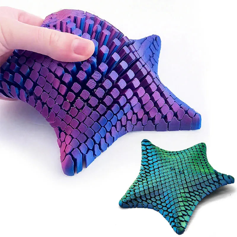 3D Printed Articulated Starfish Stress Relief Toy