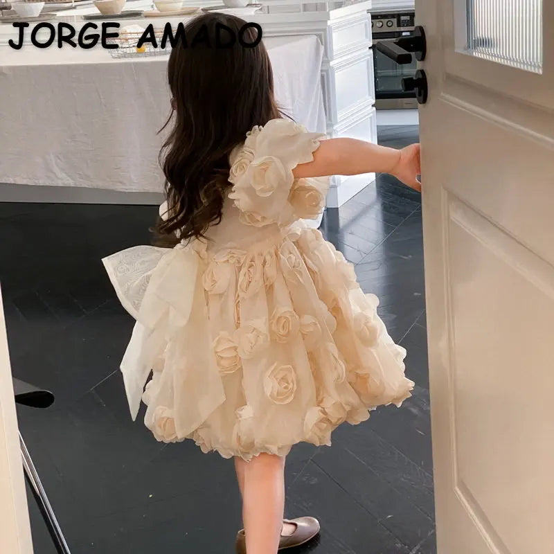 Korean Style Summer Baby Girl Dress,Princess Dresses Party Wedding Formal Clothes