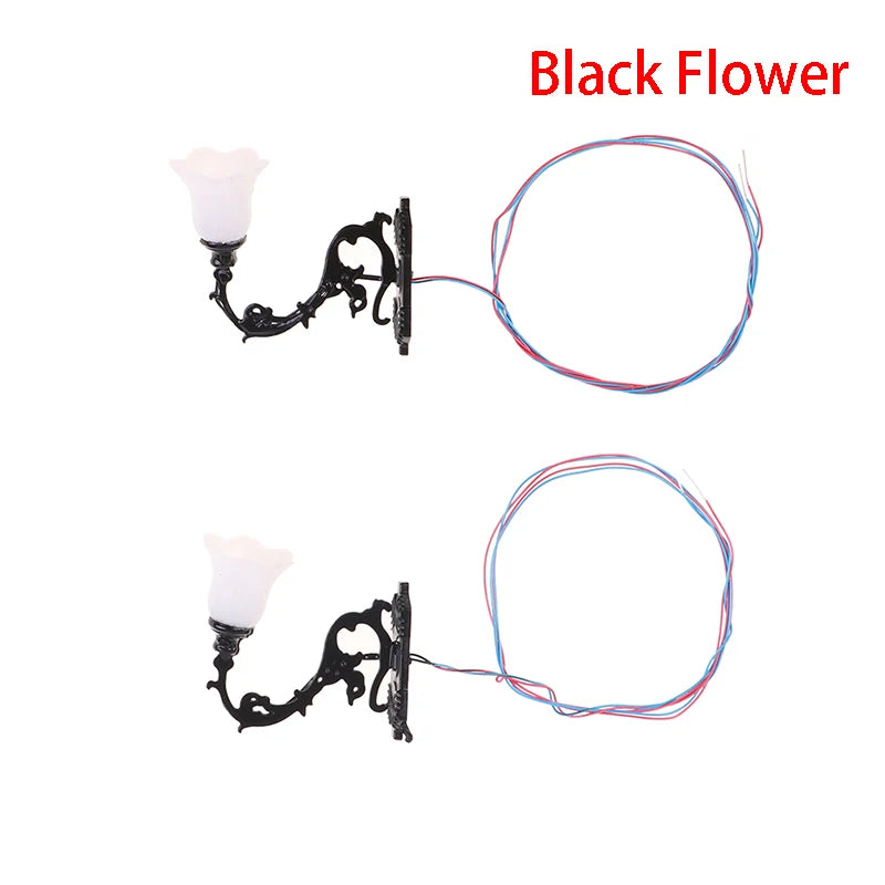 2pcs Dollhouse Wall Lamp