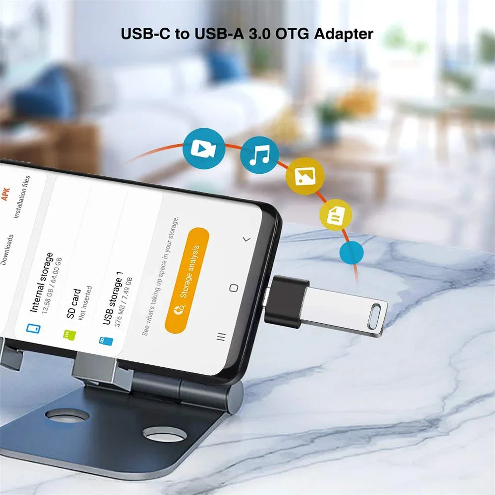 1-10PcsMini Type-C to USB Adapter